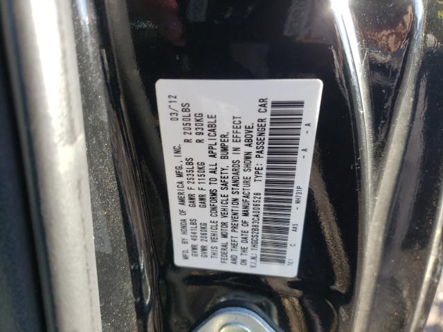 2012 HONDA ACCORD EXL 1HGCS2B83CA006526