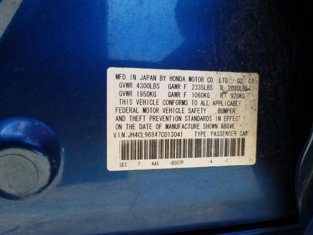 JH4CL96847C013041 Acura Tsx 2007. Фото: 9