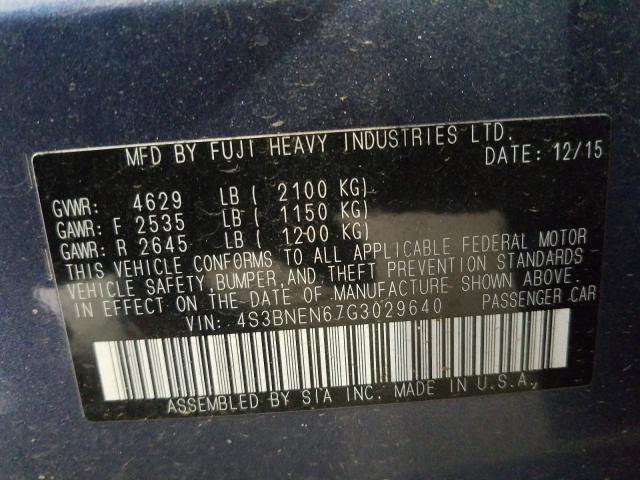 2016 SUBARU LEGACY 3.6 4S3BNEN67G3029640