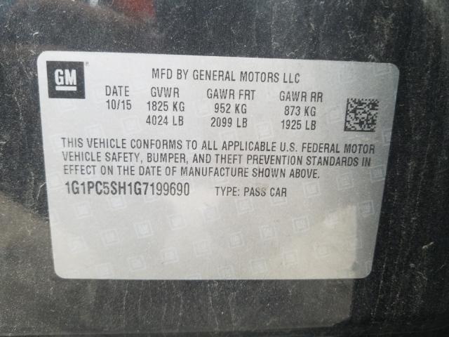 2016 CHEVROLET CRUZE LIMI 1G1PC5SH1G7199690