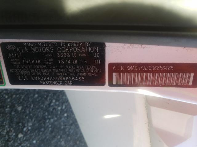 2011 KIA RIO BASE KNADH4A30B6856485