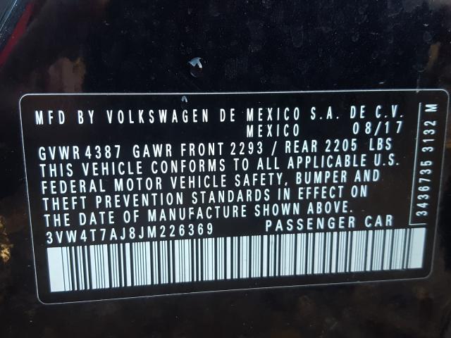 2018 VOLKSWAGEN JETTA GLI 3VW4T7AJ8JM226369