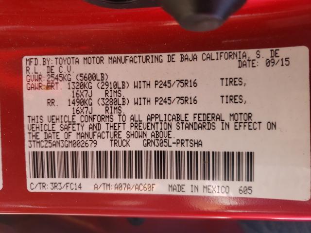 2016 TOYOTA TACOMA DOU 3TMCZ5AN3GM002679