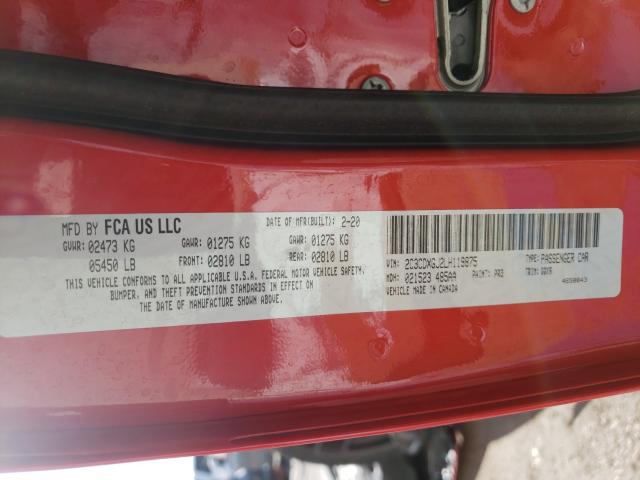 2020 DODGE CHARGER SC 2C3CDXGJ2LH119875