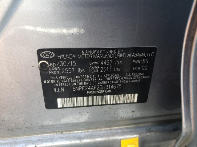 2016 HYUNDAI SONATA SE 5NPE24AF2GH314675