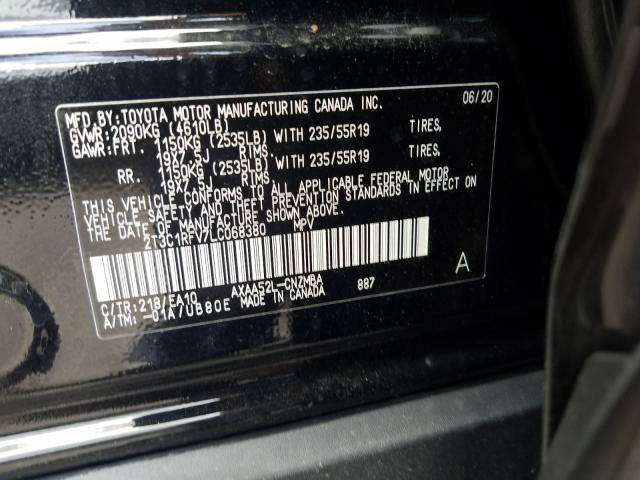 2020 TOYOTA RAV4 XLE P 2T3C1RFV7LC068380