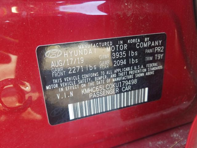 2019 HYUNDAI IONIQ BLUE KMHC65LC0KU179498