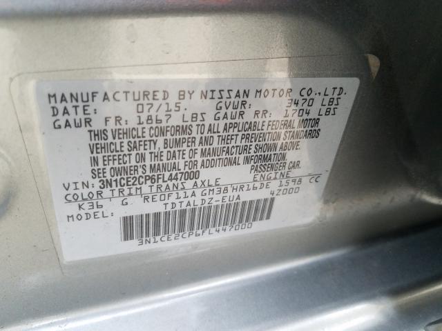 2015 NISSAN VERSA NOTE 3N1CE2CP6FL447000