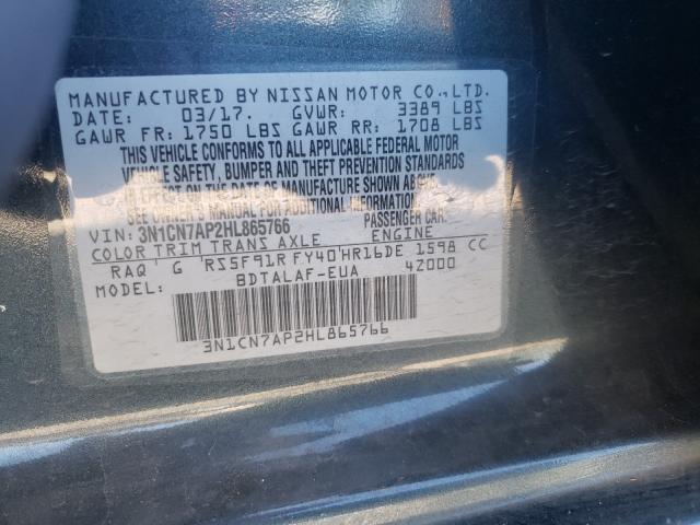 2017 NISSAN VERSA S 3N1CN7AP2HL865766