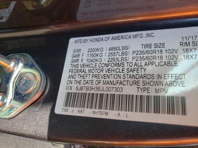 2018 ACURA RDX 5J8TB3H36JL007303