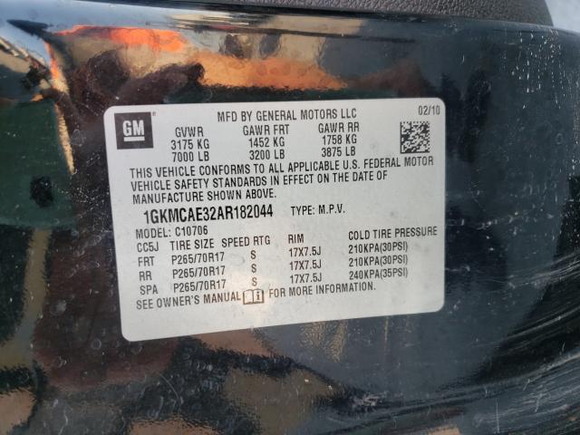2010 GMC YUKON SLE 1GKMCAE32AR182044