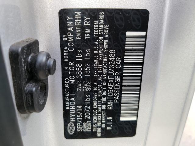 2015 HYUNDAI VELOSTER T KMHTC6AEXFU232488