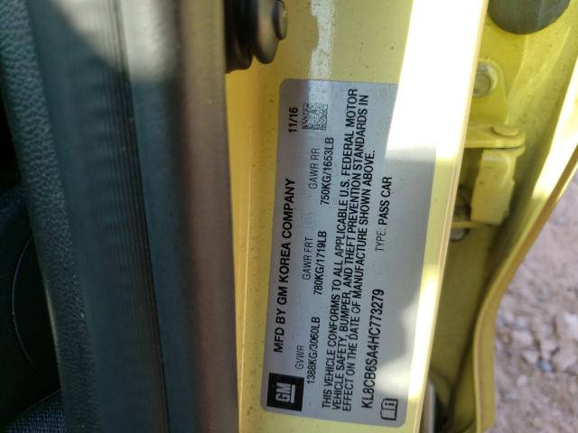 2017 CHEVROLET SPARK LS KL8CB6SA4HC773279