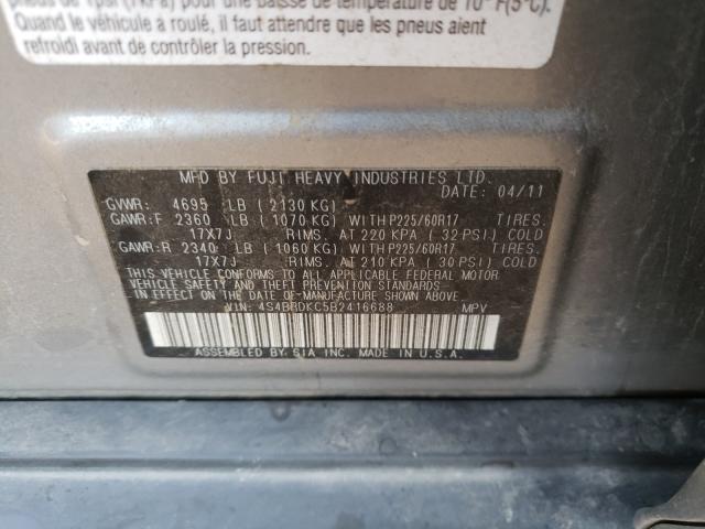 2011 SUBARU OUTBACK 3. 4S4BRDKC5B2416688