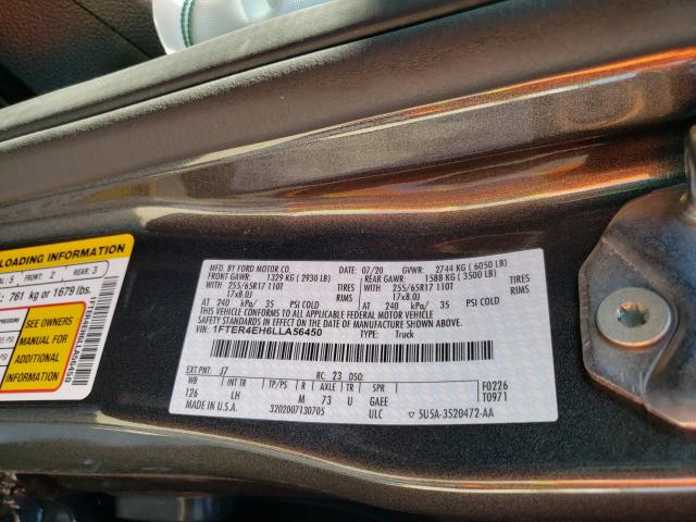 2020 FORD RANGER SUP 1FTER4EH6LLA56450