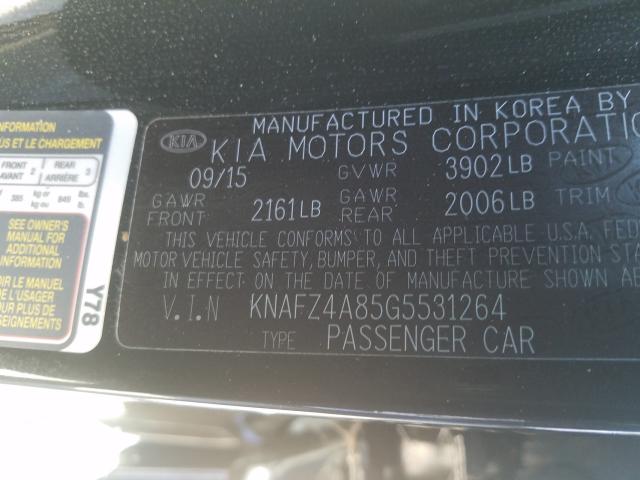 2016 KIA FORTE EX KNAFZ4A85G5531264
