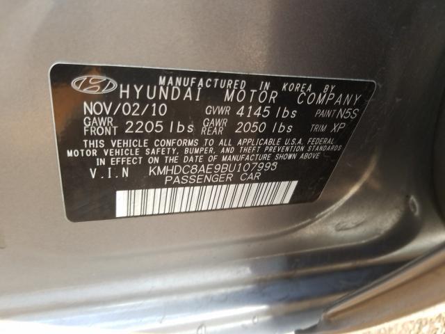 2011 HYUNDAI ELANTRA TO KMHDC8AE9BU107993