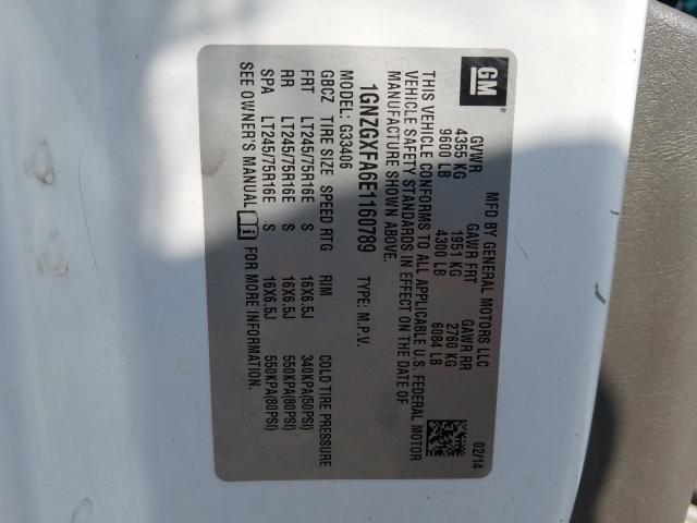 2014 CHEVROLET EXPRESS G3 1GNZGXFA6E1160789