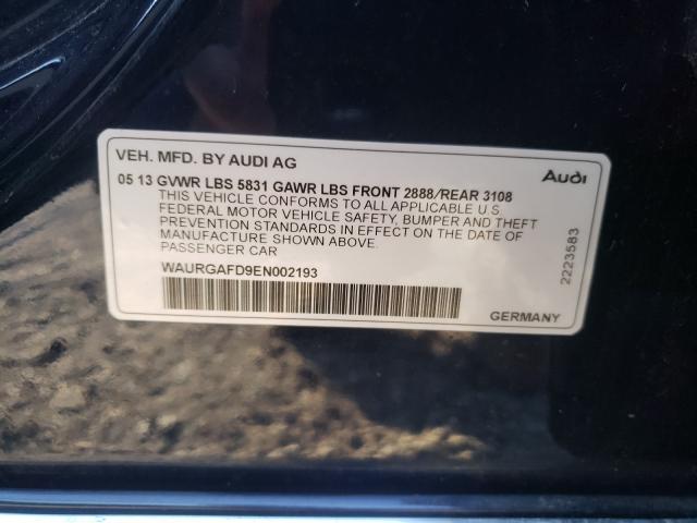 2014 AUDI A8 L QUATT WAURGAFD9EN002193