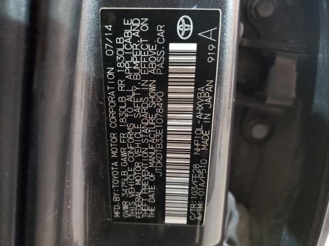 2014 TOYOTA PRIUS C JTDKDTB33E1078490