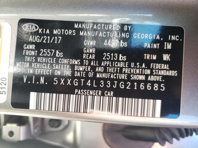 Kia Optima 2017 -auction- 9