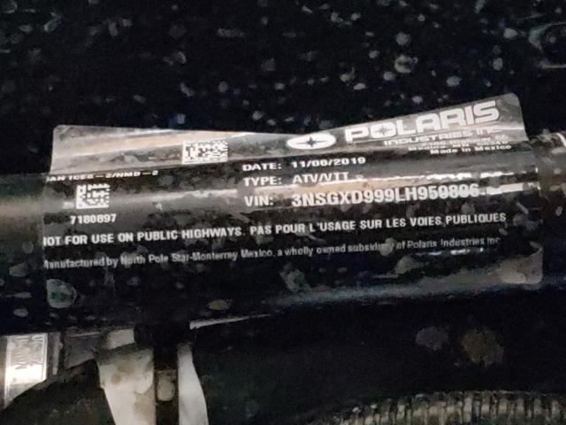 2020 POLARIS GENERAL XP 3NSGXD999LH950806