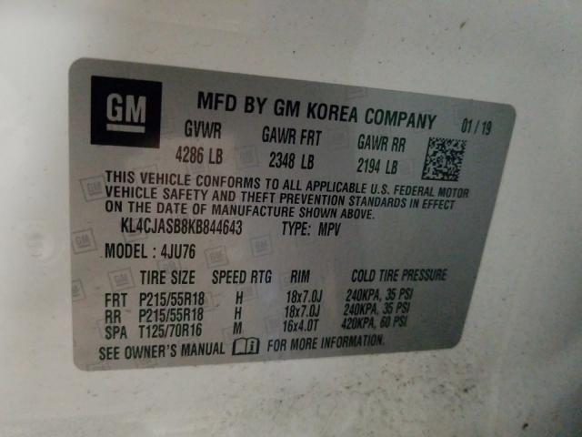 2019 BUICK ENCORE PRE KL4CJASB8KB844643