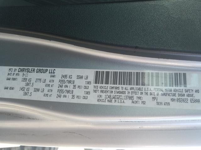 2012 JEEP WRANGLER U 1C4BJWEG2CL137085