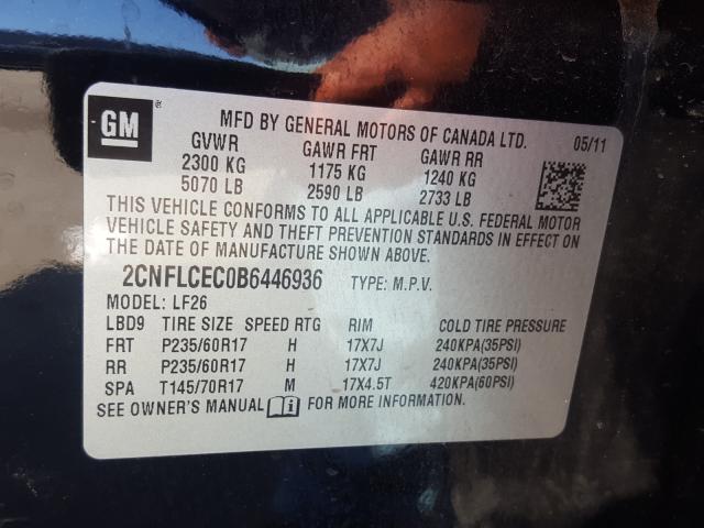 2011 CHEVROLET EQUINOX LS 2CNFLCEC0B6446936