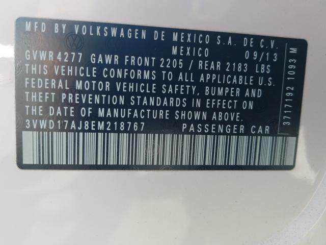 2014 VOLKSWAGEN JETTA SE 3VWD17AJ8EM218767