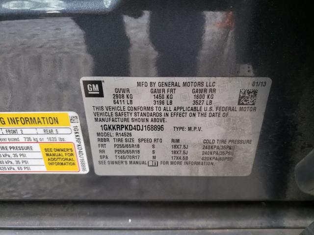 2013 GMC ACADIA SLE 1GKKRPKD4DJ168896