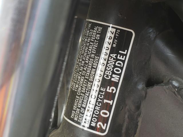 2015 HONDA CB500 FA MLHPC4500F5200262