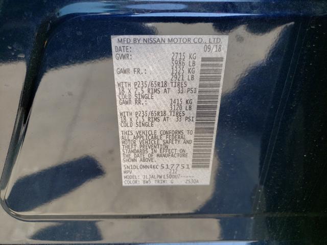 2019 INFINITI QX60 LUXE 5N1DL0MN4KC517751