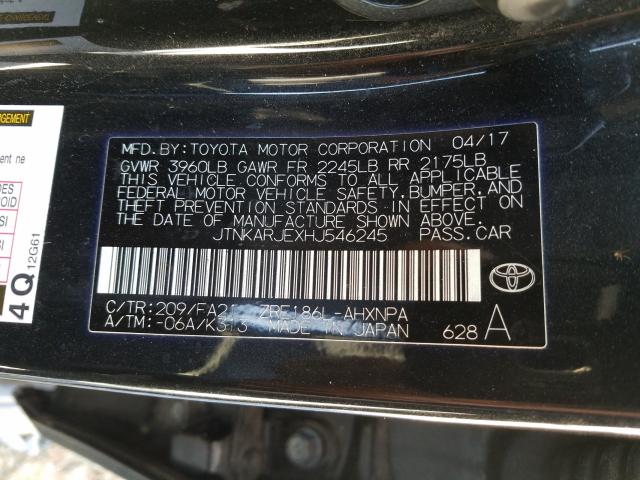 2017 TOYOTA COROLLA IM JTNKARJEXHJ546245