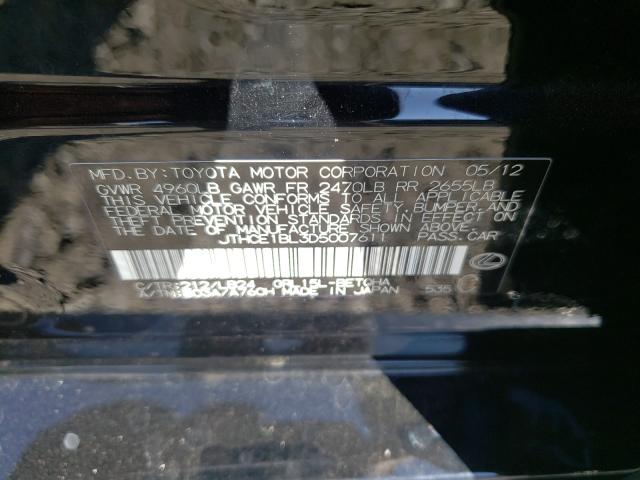 2013 LEXUS GS 350 JTHCE1BL3D5007611