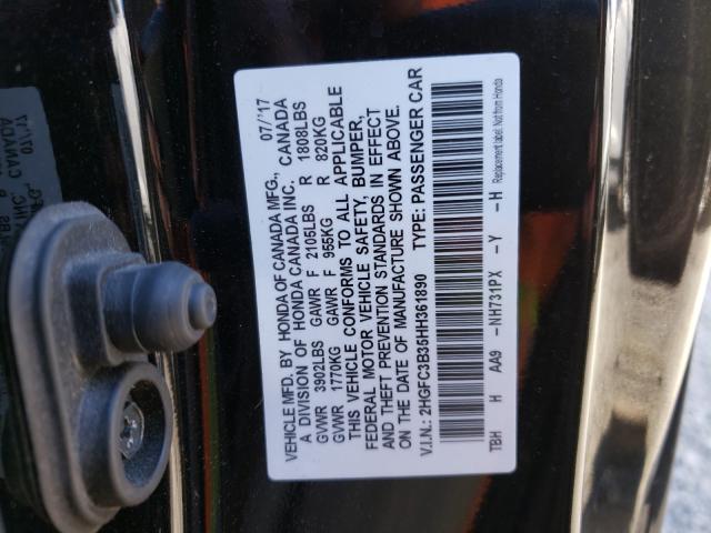 2017 HONDA CIVIC EX 2HGFC3B35HH361890