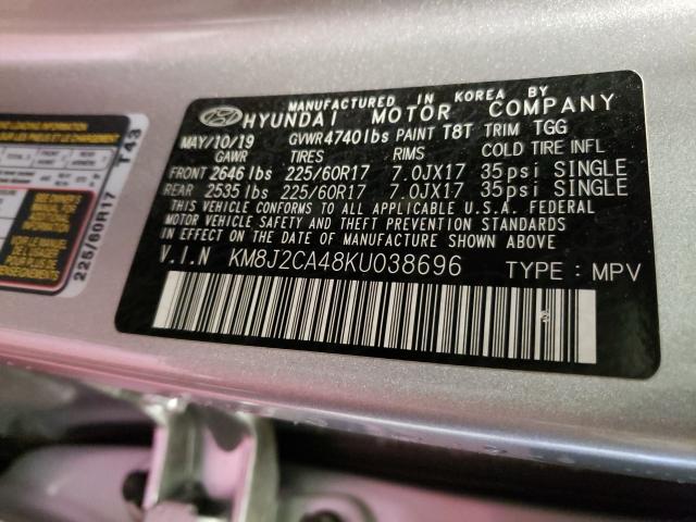 2019 HYUNDAI TUCSON SE KM8J2CA48KU038696