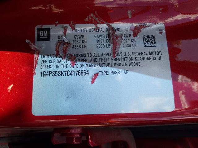 2012 BUICK VERANO 1G4PS5SK7C4176864