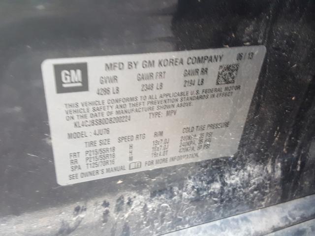 2013 BUICK ENCORE CON KL4CJBSB0DB200224