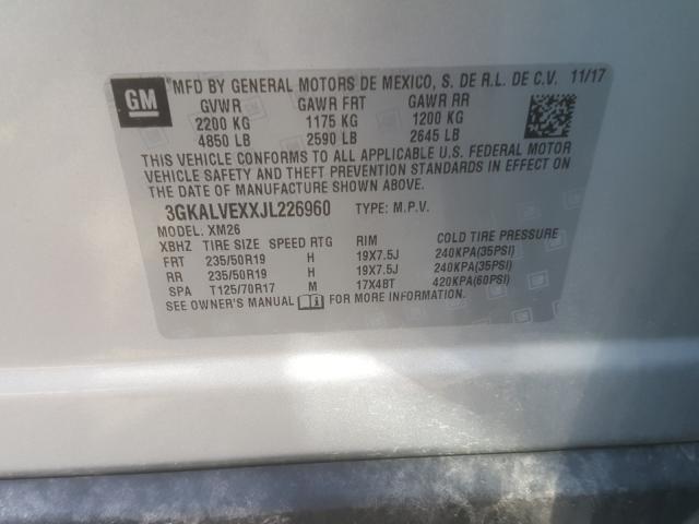2018 GMC TERRAIN SL 3GKALVEXXJL226960