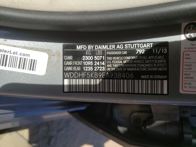 2014 MERCEDES-BENZ E 350 WDDHF5KB9EA938406