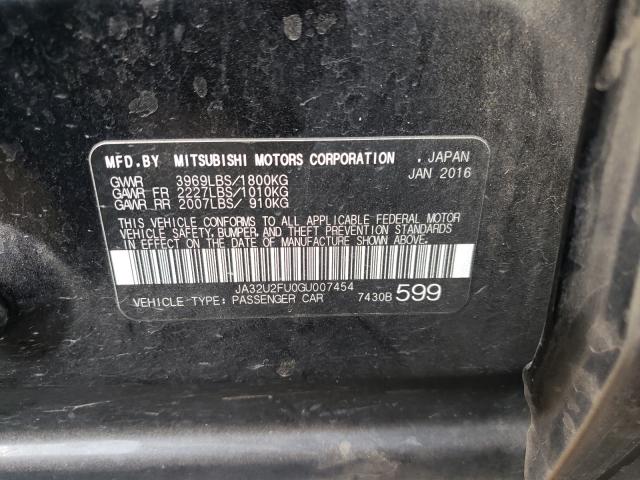 2016 MITSUBISHI LANCER ES JA32U2FU0GU007454