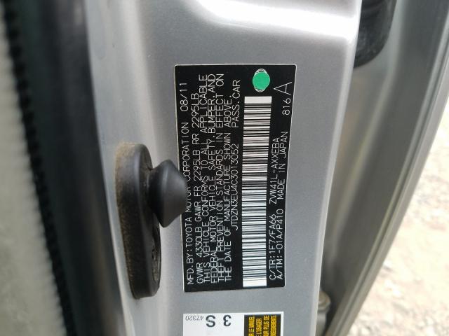 2012 TOYOTA PRIUS V JTDZN3EU4C3013052