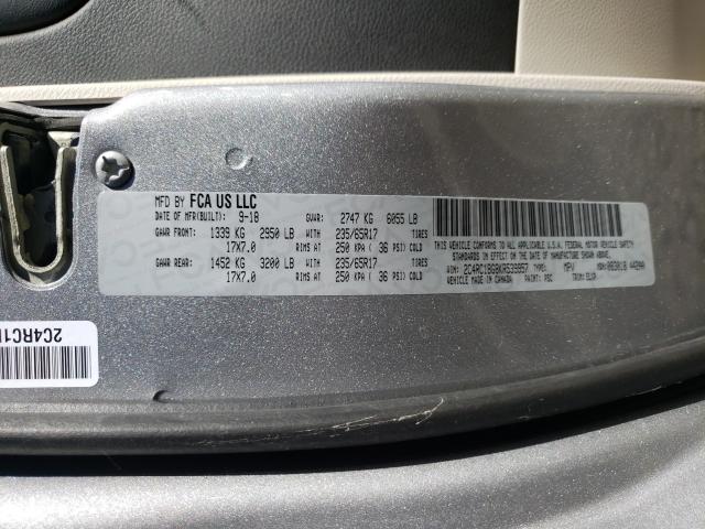 2019 CHRYSLER PACIFICA T 2C4RC1BG8KR539957