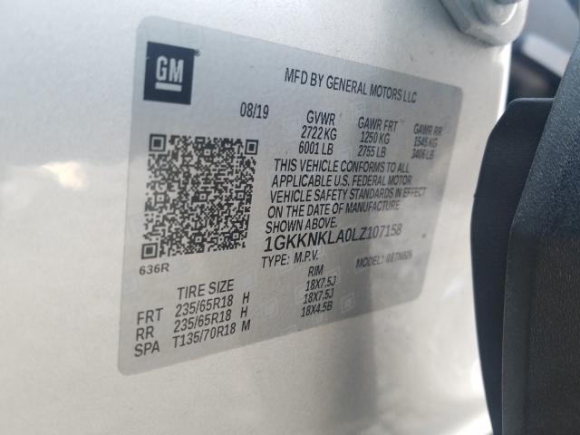 2020 GMC ACADIA SLE 1GKKNKLA0LZ107158