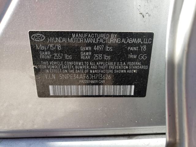 2018 HYUNDAI SONATA SPO 5NPE34AF6JH713626