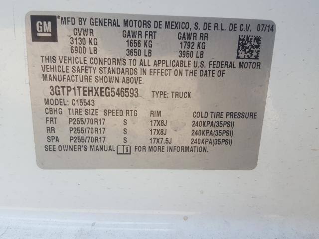 2014 GMC SIERRA C15 - 3GTP1TEHXEG546593