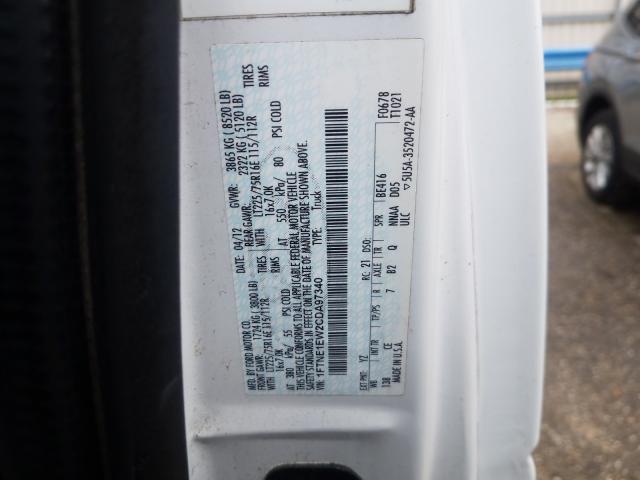 2012 FORD E150 1FTNE1EW2CDA97340