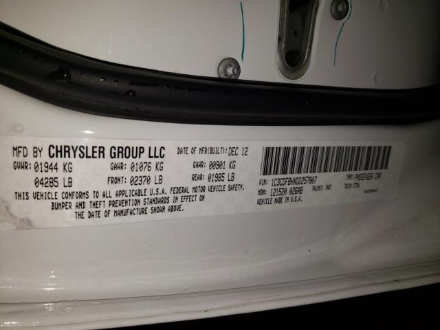 2013 DODGE DART SXT 1C3CDFBHXDD257807