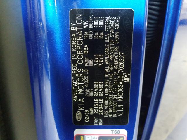 2020 KIA SOUL GT LI KNDJ63AU0L7026227